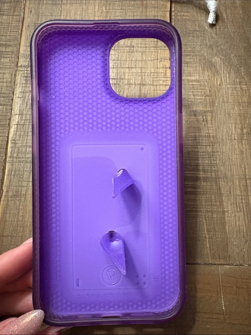 iPhone 13/14 Loopy Case Purple Silicone with Matching Strap -right